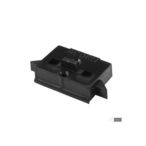Prime-Line Acorn Black Vinyl Spring-Loaded Sliding Window Tilt Latch, fits Fleetwood (Single Pack) F 2645 - main